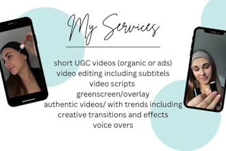 create authentic beauty ugc videos for your instagram and tiktok