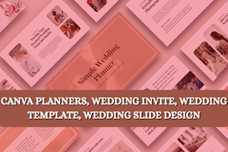 create captivating wedding slides, wedding bundle template planner for etsy ebay