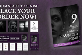 create an awesome book cover for your amazon KDP