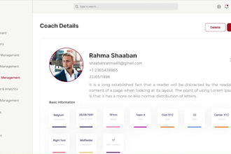 design dashboard UI UX for web apps, saas, admin panel in figma