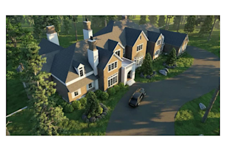 render house exterior design in 3ds max and sketchup