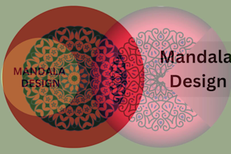 create a sacred geometry logo or mandala amazon kdps design