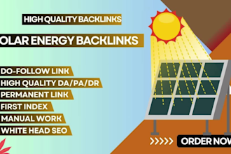 skyrocket your website with premium solar backlinks