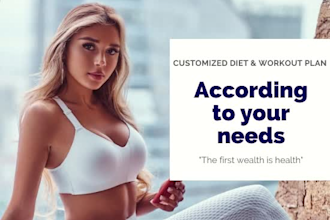 give you fat loss diet plan and workout plan at home