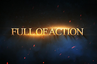 create game trailer, movie teaser, book trailer,  in 24 hours
