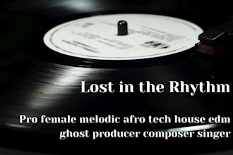 be pro female melodic afro tech house edm ghost producer composer singer