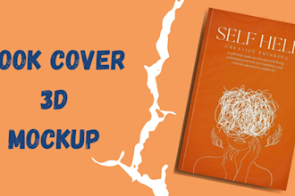 do perfect 3d realistic book cover mockup
