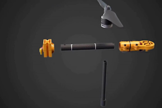 cad design mechanical 3d model solidworks product 3d rendering for amazon