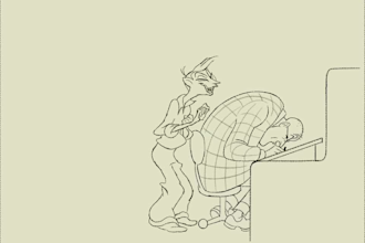 2d traditional animation frame by frame 2d cartoon animation line art animation