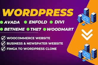 setup and modify avada divi the7 woodmart enfold betheme