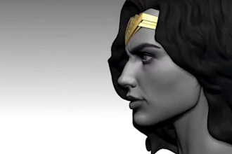 sculpt 3d model, toy, action figure, and character for 3d printing and rendering