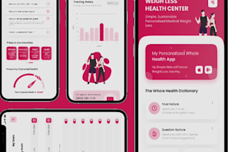 design mobile app ui, website ui or dashbaord ui
