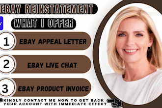 ebay reinstatement suspension appeal letter live chat consultation ebay reopen