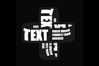 create kinetic typography title or text animated videos in 24 hrs