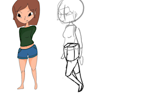 design a character model sheet for you