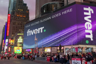 add your logo or content to this times square billboard, new york, in this video