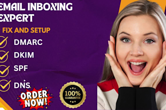 fix email deliverability issue or junk and  spam issue dns cold email campaign
