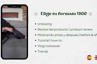 create high converting ugc videos in spanish or english