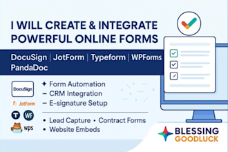 docusign pandadoc jotform outgrow typeform google form zapier integration