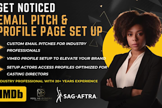 restructure your email pitch and profiles for industry professionals