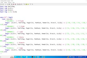 design riscv processor using verilog and systemverilog