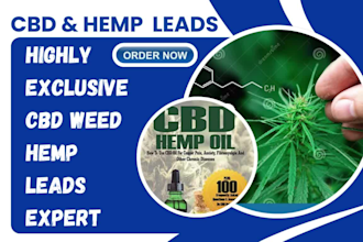 generate exclusive cbd leads hemps weed cannabis marijuanna leads cbd website