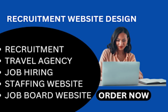 design recruitment, staffing website, job board website, travel agency