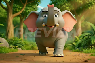create ai powered 3d animated kids bed time stories