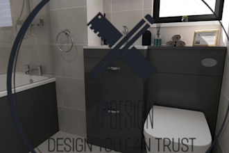 design you a bathroom including renders