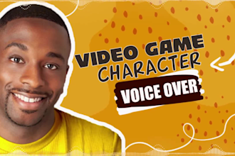 record a male character voice over for your gaming channel