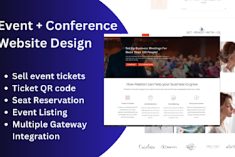 do event website, event ticket website, event booking website, party website