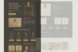 create a professional responsive landing page
