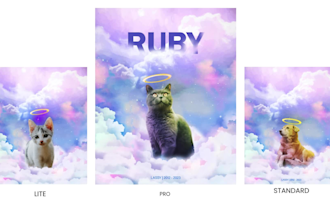 create oil paintings pet portrait posters, custom flyers