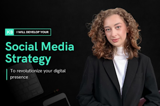 be your social media marketing manager and develop a growth strategy