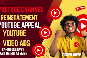 fix reinstate suspended youtube account terminated channel appeal copyright fast