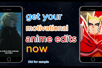 create viral anime style motivational reels, tiktoks, and youtube shorts