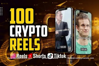 create crypto videos reels tiktok youtube shorts