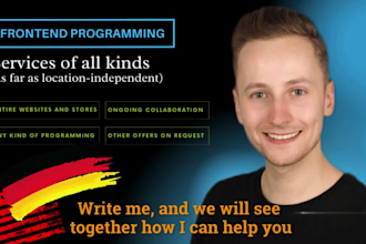 be your frontend programmer