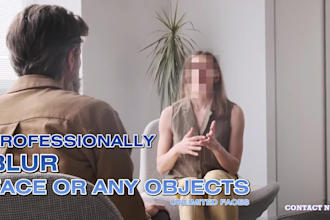 professionally blur faces, objects, or logo in any video