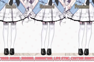 design vtuber model, live2d, rigging, animated emotes, , vtuber overlay, anime