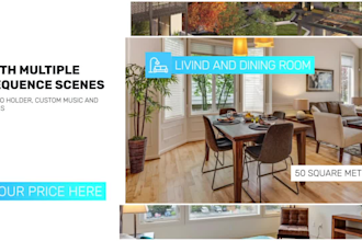 create a modern real estate or airbnb promo video