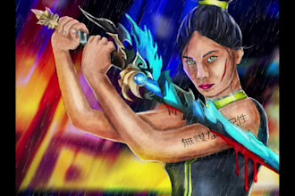 create stunning custom illustrations, concept art, and character designs