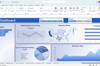 create professional excel dashboards and calculations for your company