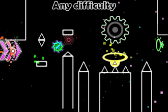 create a geometry dash layout for you
