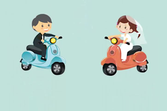 make an animated birthday and wedding invitation video for you