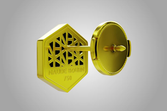 custom 3d jewelry cad design metal ring pendant, earring, bracelet for 3d print