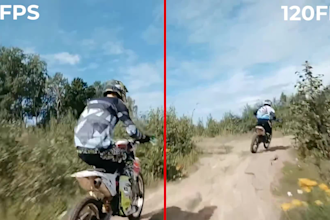 increase your video fps up to 120 for ultra smooth motion