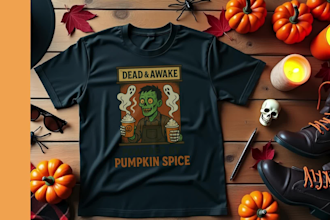 create trendy halloween t shirt design and custom for pod