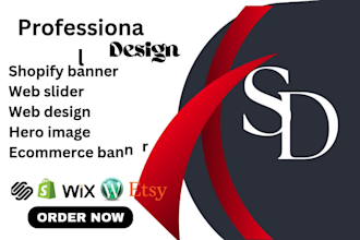 design stunning etsy, website, shopify banner and hero images for your brand