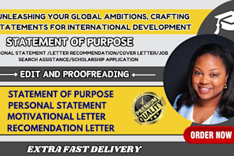 edit your personal statement, statement of purpose and polish admission essay